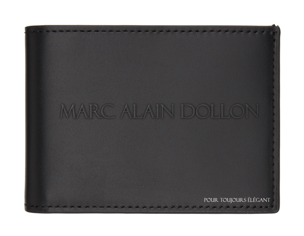 Marc Alain Dollon pour toujours élégant black leather Wallet