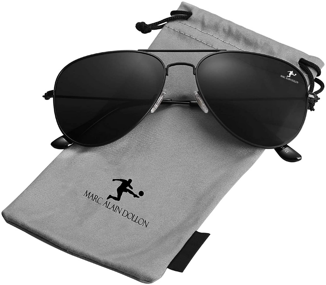 Marc Alain Dollon Classic Aviator Polarized Sunglasses Unisex sunglasses